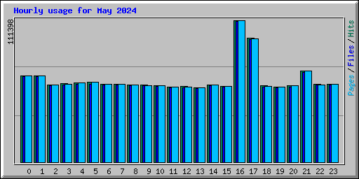 Hourly usage for May 2024
